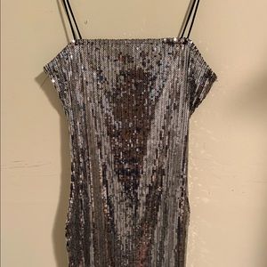 Fashion Nova Sparkly Sequenced Dress